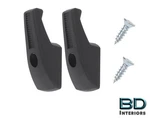1967 - 1974 Chevrolet Camaro & Pontiac Firebird Louvered Rear Coat Hooks Pair. Fixed Price $17.25.