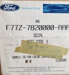 Oem Ford F77Z-7820000-AA Partial Stripe Kit. Fixed Price $38.95.