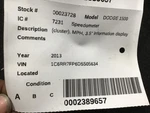 Speedometer Cluster Mph Fits 13 Dodge 1500 Pickup 439102. Fixed Price $54.40.