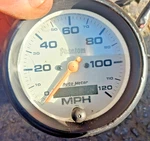 Autometer Phantom 3-3/8" Electronic Speedometer 120 Mph Programmable 5887. Fixed Price $139.00.