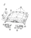 Genuine Mopar Headliner 6ZP71PS4AC. Fixed Price $1425.86.
