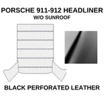 Perforated Black Headliner Sky Porsche 911 912 W/o Sunroof. Fixed Price $152.52.