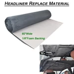 Headliner Suede Fabric Charcoal Upholstery W/foam Material Replace For Cadillac. Fixed Price $59.84.