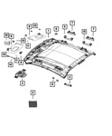 Genuine Mopar Headliner 6GD00DX9AE. Fixed Price $2181.98.