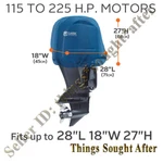 115-225 Hp Outboard Motor Boat Cover Mercury Johnson Yamaha Honda Suzuki & Other. Fixed Price $44.95.
