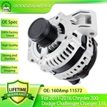 11572 Alternator For Jeep Grand Cherokee Dodge Durango 2011-2020 3.6L V6 AND0578. Fixed Price $88.99.