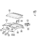 Genuine Mopar Roof Bracket 68185159AA. Fixed Price $51.63.
