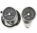 Kmh Mini Speedometer W/ Indicator Lights 1400:60 & Tachometer 1:4 Chrome Black. Fixed Price $126.95.