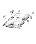 Genuine Mopar Headliner 6XR68HL1AA. Fixed Price $1224.33.