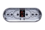 Dakota Digital Universal Rounded Rectangle Analog Gauge System Silver HDX-2018-S. Fixed Price $1543.75.