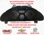 Traverse, Acadia, Encvlave Instrument Cluster Repair Service Gmc Chevrolet Buick. Fixed Price $99.99.
