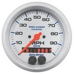 Autometer 200636 Gauge Speedometer 3/8" 100MPH Gps Marine White. Fixed Price $376.01.