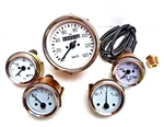 Willys Mb Jeep Ford Gpw Cj Speedometer Temp Oil Fuel Amp Gauges Set White 140KM. Fixed Price $49.99.