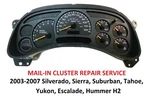 1999-2007 Chevy Silverado Instrument Gauge Cluster Speedometer Dash Panel Repair. Fixed Price $75.00.