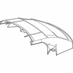 New Genuine Mercedes-benz Soft Top Interior Trim 1907702700 / 190-770-27-00 Oem. Fixed Price $1454.88.
