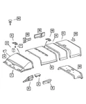 Genuine Mopar Bracket 5123437AA. Fixed Price $13.84.