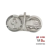 Mcvan Christopher Protect Us 18 Wheeler Trucker Auto Visor Clip With. Fixed Price $24.19.