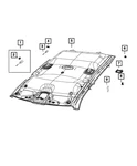 Genuine Mopar Headliner 7RU37TX7AA. Fixed Price $1541.01.