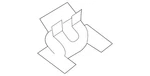 Genuine Volkswagen Headliner Clip 5G0-867-289-A. Fixed Price $7.66.