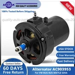 New 12V 90 Amp Black Alternator For Vw Bug Bus Beetle Ghia Air-cooled Type. Fixed Price $155.00.