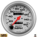 Autometer Ultra Lite In Dash Mechanical Silver 3/8" 160 Mph Speedometer. Fixed Price $178.00.