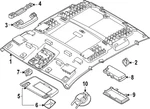 Genuine Ford Headliner Cap DS7Z-54672A40-BX. Fixed Price $37.23.