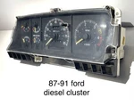 87-91 Ford Truck F250 F350 Oem Diesel Speedometer Instrument Cluster 289K. Fixed Price $245.00.