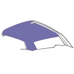 Scott Drake HL-FM-CP-65-BL 65-70 Ford Coupe Headliner, White. Fixed Price $115.00.