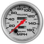 Auto 4495 Gauge Speedometer 5" 160MPH Mechanical Ultra-lite. Fixed Price $266.09.