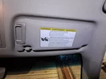 2012-2017 Toyota Camry Used Passenger Right Sun Visor Gray Oem 268-12006R. Fixed Price $80.70.