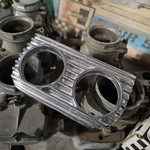 Usa Finned Aluminum 2 Gauge Panel Under Dash Instrument Hot Rod Custom Gasser. Fixed Price $79.99.