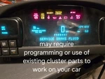 1998 Cadillac Deville Instrument Gauge Cluster Speedometer Display 104K 16258516. Fixed Price $264.95.