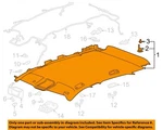 Gm Oem 19-23 XT4 Roof Interior Trim-headliner 84577612. Fixed Price $1594.60.