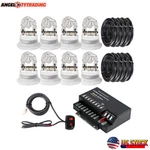 Bulbs Hide-a-way Emergency Strobe Lights Warning System Headlight 4 6 8 Pcs. Fixed Price $86.28.