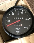 Porsche 1974 Carrera/rsr Mechanical 180MPH Vdo Speedometer Part #91164150600. Fixed Price $1255.40.