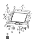Genuine Mopar Headliner 6ZP75PS4AC. Fixed Price $1543.79.