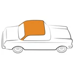 Dodge Series D2 Headliner 1936 Coupe Black Medium Gray Saddle Dark Tan. Fixed Price $166.60.