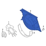 Ford F-250 Super Duty 17-22 HC3Z8146D Front Engine Cooling Fan Shroud. Fixed Price $304.49.