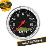 Auto 2489 Traditional Chrome 3-3/8" Electric Speedometer Gauge, 0-160 Mph. Fixed Price $354.41.