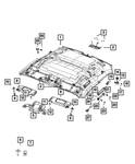 Genuine Mopar Headliner 6KA89DX9AD. Fixed Price $2365.10.