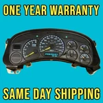 1999-2002 Chevy Silverado Yukon Tahoe Sierra Suburban Avalanche Gauge Cluster. Fixed Price $119.95.
