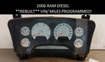 06 Dodge 2500 3500 Diesel Speedometer Instrument 5.9 Cluster *programmed*. Fixed Price $599.95.