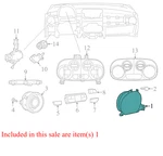 2012 Fiat 500 Instrument Cluster - Oem Part #5KX99JXWAC, Tested & Working!. Fixed Price $95.21.