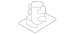 Genuine Volvo Headliner Clip 31672684. Fixed Price $13.28.