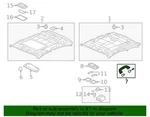 Genuine Honda 83240-TM8-A01ZC Grab Rail Assy *NH220L* (clear Gray) Lh/rh. Fixed Price $57.15.