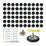 Dickno 60 Pcs Car Roof Headliner Repair Kit, Auto One Size, Black Flannel. Fixed Price $12.59.