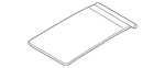 Genuine Ford Headlining Sliding Roof Pane FA1Z-58519A02-AM. Fixed Price $162.79.