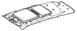 Genuine Mercedes-benz Headliner 243-690-35-01-8U10. Fixed Price $860.18.