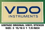 Vdo Instruments Vintage Original Vinyl Decal Sticker Drag Racing-performance. Fixed Price $5.09.
