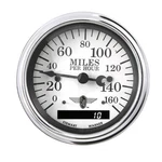 Stewart Warner Speedometer Wings 0-160 Mph 3/8" Analog Electrical White Face. Fixed Price $354.99.